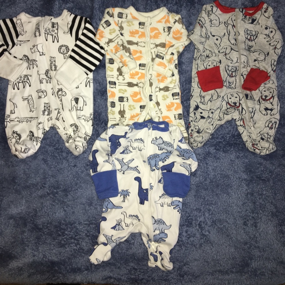 Preemie boys sleepers
